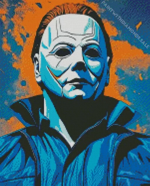 michael myers art Diamond With Numbers