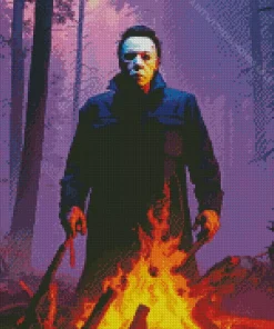 michael myers halloween Diamond With Numbers