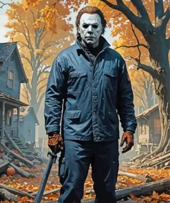 michael myers horror halloween movie Diamond Paints