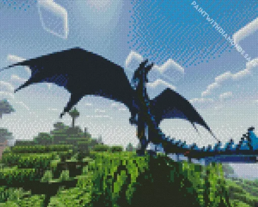 Minecraft Dragon Diamond Painting