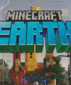 Minecraft Earth Poster Diamond Painting