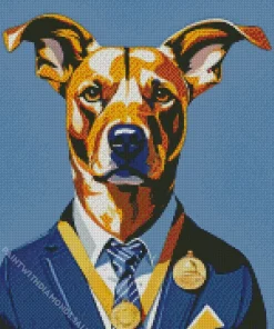 Mr Pit Bull Diamond Painting