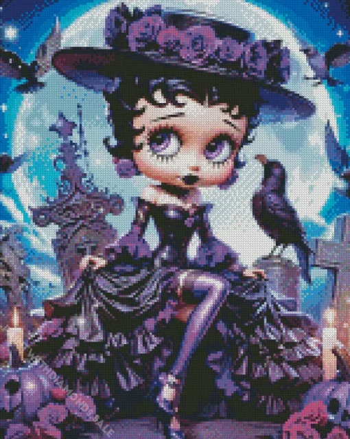 Mysterious Betty Boop Diamond Painting