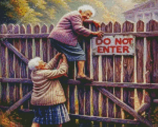 Naughty Old Ladies Diamond Paintings