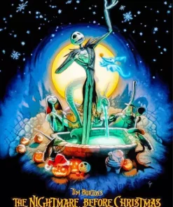 nightmare before christmas disney film Diamond With Numbers