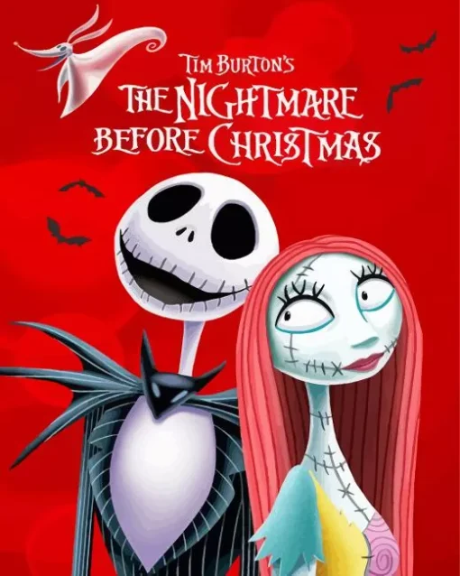 nightmare before christmas poster Diamond With Numbers