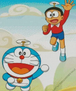 Nobita Anime Diamond Painting