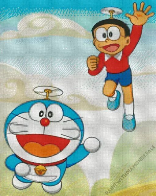 Nobita Anime Diamond Painting