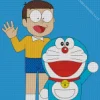 Nobita Character Diamond Painting