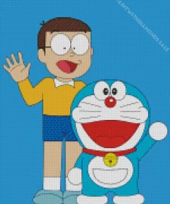 Nobita Character Diamond Painting