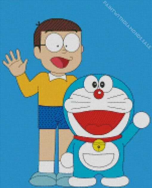 Nobita Character Diamond Painting