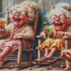 Old Ladies Laughing Diamond Paintings