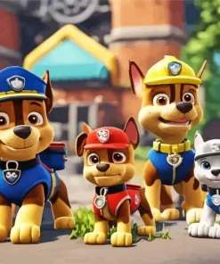 paw patrol animated serie Diamond By Numbers