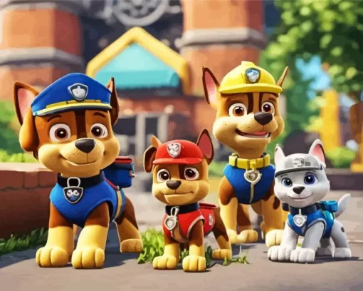 paw patrol animated serie Diamond By Numbers