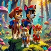 paw patrol animation Diamond By Numbers