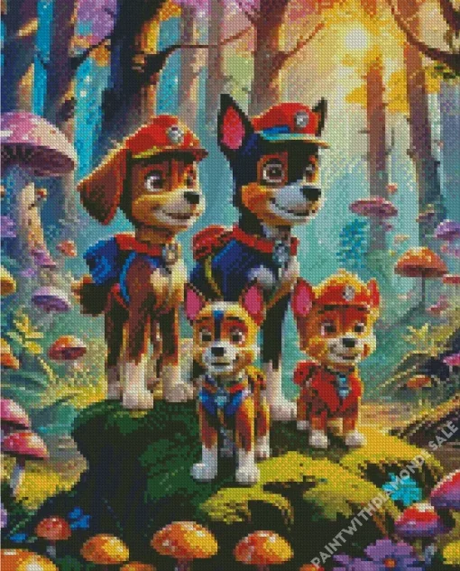 paw patrol animation Diamond Paintings