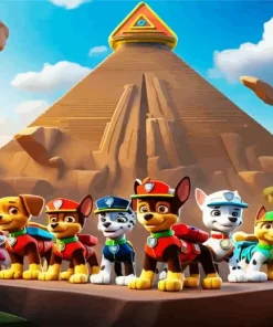 paw patrol characters Diamond By Numbers