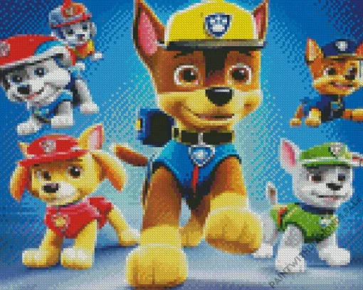 paw patrol dogs Diamond Paintings