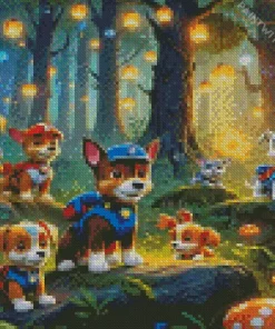 paw patrol puppies Diamond Paintings