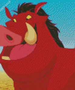 Pumbaa Character Diamond Painting