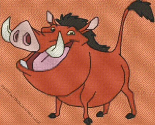 Pumbaa In Timon And Pumbaa Diamond Painting