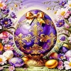 Purple Easter Egg Diamond Painting