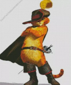 Puss In Boots Character Diamond Painting