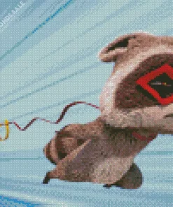 Raccoon In Grizzy And The Lemmings Diamond Painting