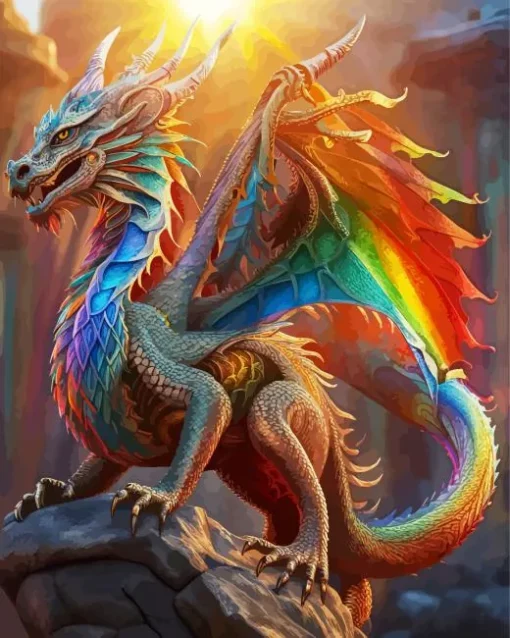 rainbow dragon Diamond Paintings