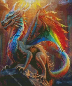 rainbow dragon Diamond Paints