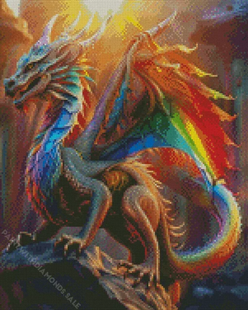 rainbow dragon Diamond Paints