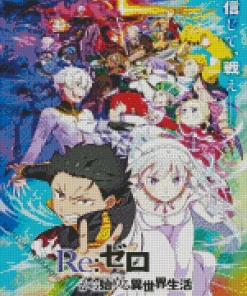 Re Zero Starting Life In Another World Art Diamond Painting