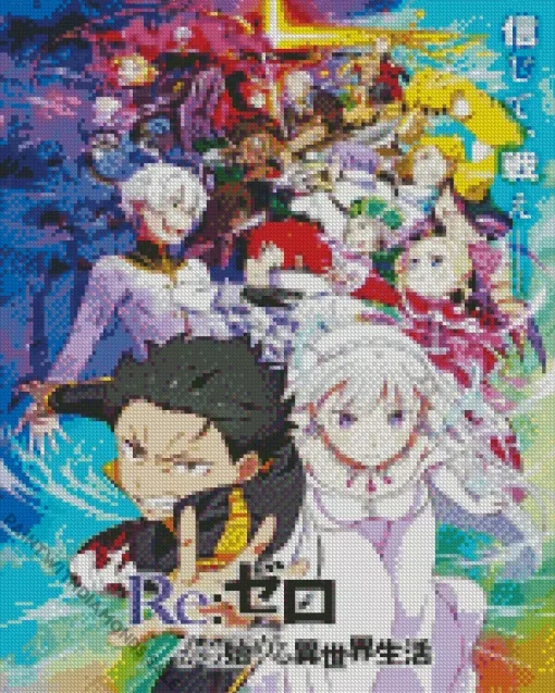 Re Zero Starting Life In Another World Art Diamond Painting