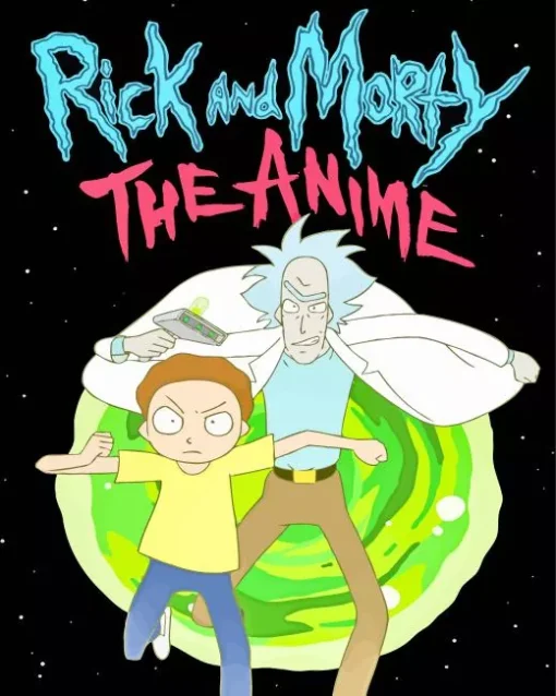 rick and morty animated serie Diamond Paints