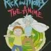 rick and morty animated serie Diamond With Numbers