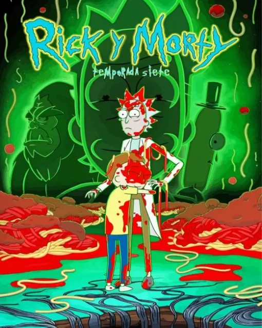 rick and morty poster Diamond Paints