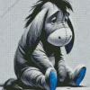 Sad Eeyore Character Diamond Painting