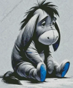 Sad Eeyore Character Diamond Painting