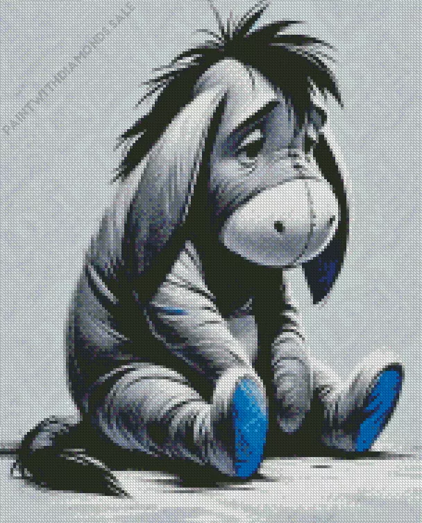 sad Eeyore Diamond Dotz Sad Eeyore Character Diamond Painting