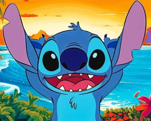 Stitch In Lilo And Stitch Diamond Painting