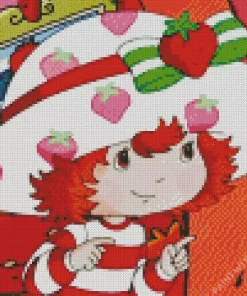 Strawberry Shortcake Cartoon Diamond Painting