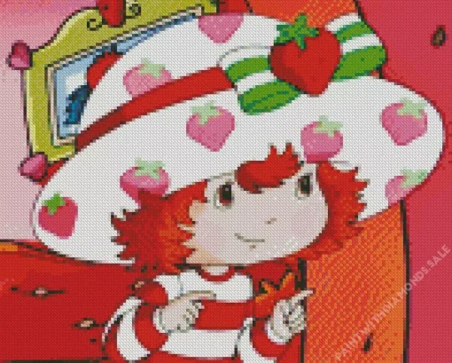 Strawberry Shortcake Cartoon Diamond Painting