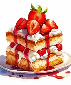 Strawberry Shortcake Art Diamond Painting