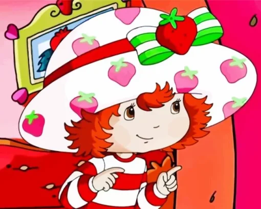 Strawberry Shortcake Cartoon Diamond Painting