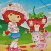 Strawberry Shortcake Characters Art Diamond Painting