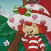 Cute Strawberry Shortcake Art Diamond Painting