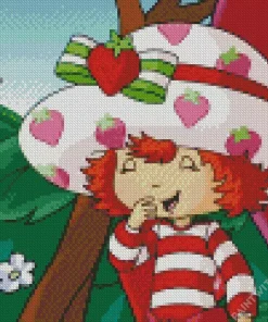 Cute Strawberry Shortcake Art Diamond Painting