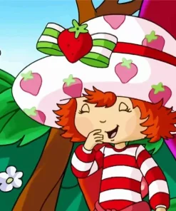 Cute Strawberry Shortcake Art Diamond Painting