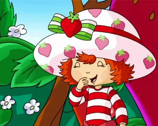 Cute Strawberry Shortcake Art Diamond Painting