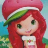 Strawberry Shortcake Girl Diamond Painting